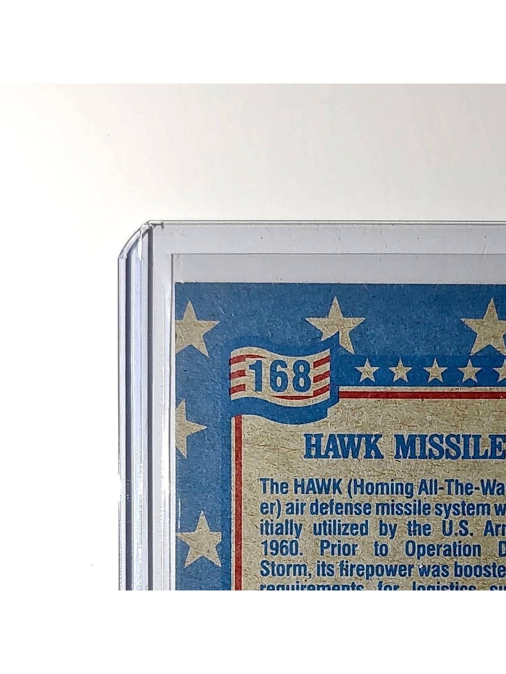 HAWK Missile 1991 Topps Desert Storm #168 Card - Picture 7 of 10